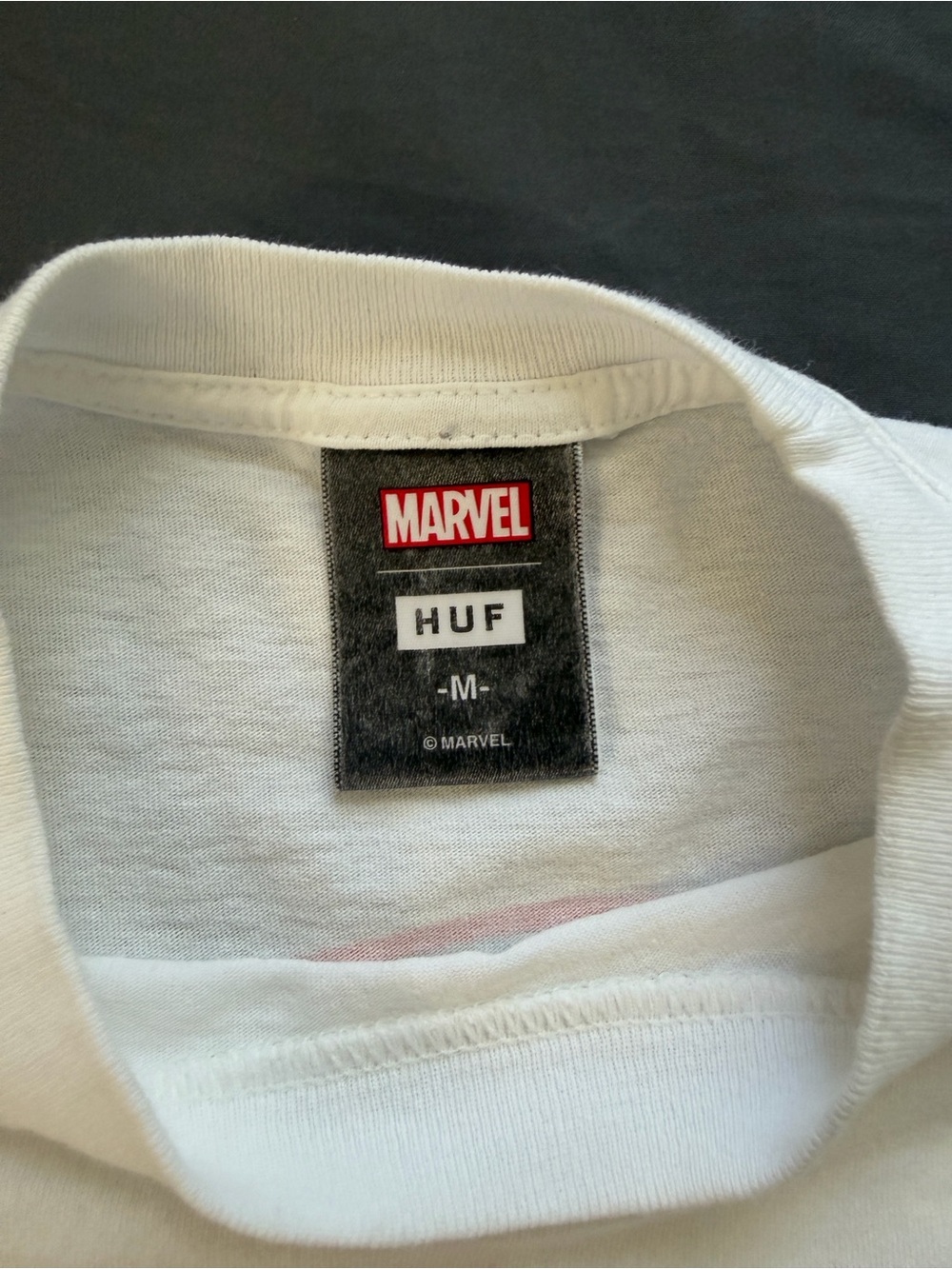 HUF White Short Sleeve Spiderman Miles Morales Graphic Tee Shirt - Picture 3 of 4